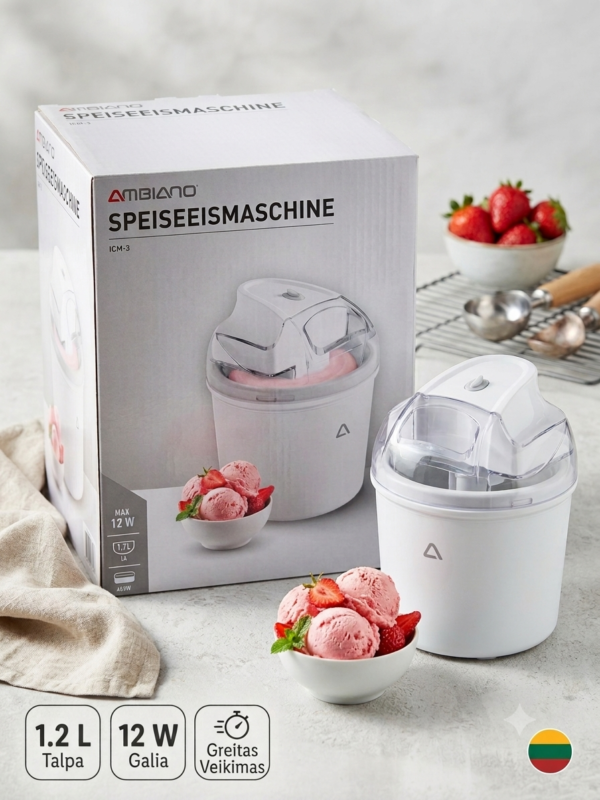 1787684379736 "Ambiano ICM-3" ledų gaminimo aparatas