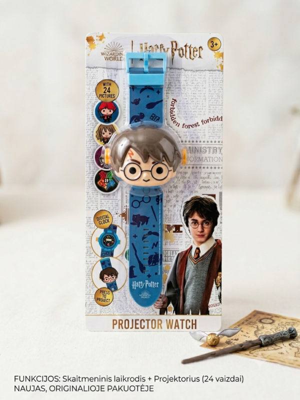 "HARRY POTTER" vaikiškas laikrodis su projektoriumi