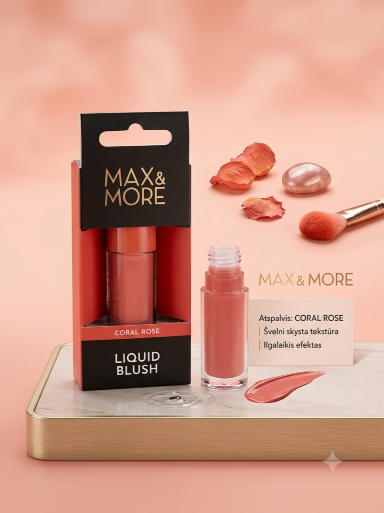 "MAX & MORE" skysti skaistalai, 5ml.