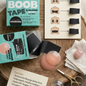 "BOOB TAPE" krūtinės juosta+ 2 silicone nipple covers