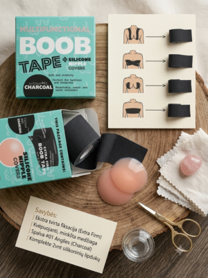 1788027365906 "BOOB TAPE" krūtinės juosta+ 2 silicone nipple covers